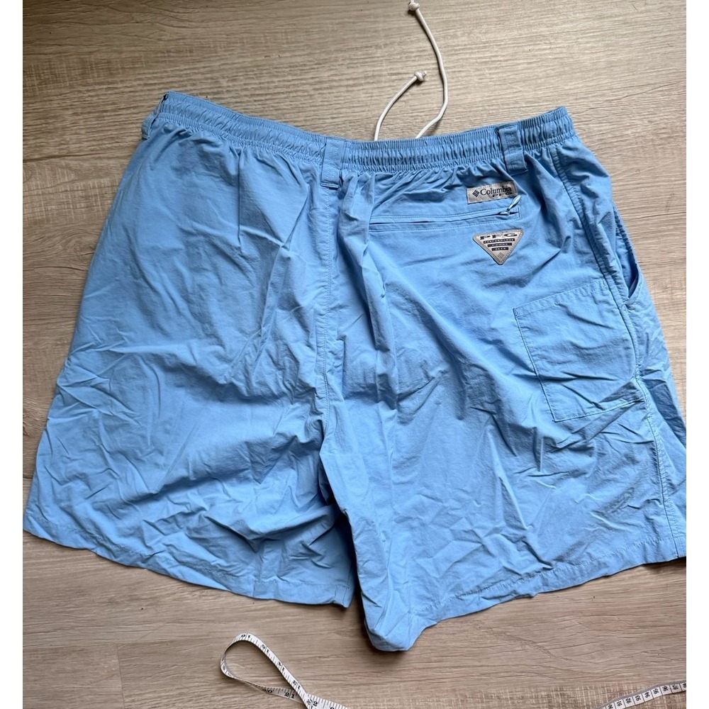 Men's xl Columbia mesh baby blue shorts‎ pfg swim